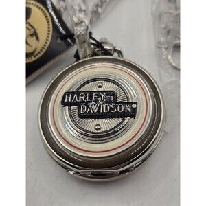 Franklin Mint Harley Davidson 1958 "Duo-Glide" Pocket Watch & Holster